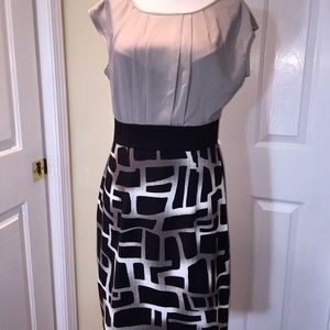 AB Studio Color Block Dress